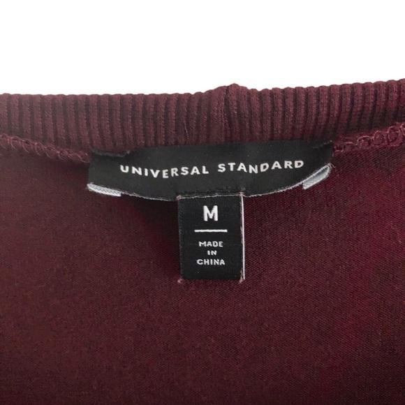 Universal Standard Tunic Maroon Round Neck Short Sleeve Plus 18/20 - Picture 3 of 7